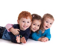 Drie leuke jonge geitjes
