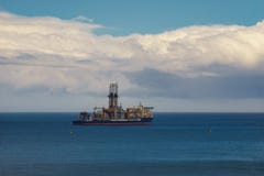 Drillship used for oil and gas offshore drilling Stock Photos Drillship used for oil and gas offshore drilling Stock Photos