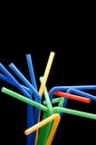 Drinking Straw On Black Stock Photos Drinking Straw On Black Stock Photos