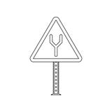 Driving directions colored icon. Element of road signs and junctions for mobile concept and web apps icon. Outline, thin line icon royalty free illustration Driving directions colored icon. Element of road signs and junctions for mobile concept and web apps icon. Outline, thin line icon royalty free illustration