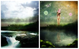 Dromenland stock illustratie Dromenland stock illustratie
