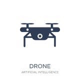 Drone icon. Trendy flat vector Drone icon on white background fr vector illustration Drone icon. Trendy flat vector Drone icon on white background fr vector illustration