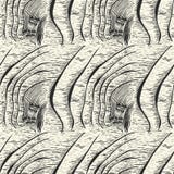 Droomvanger met veren naadloos patroon stock illustratie Droomvanger met veren naadloos patroon stock illustratie