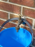 Drop in the bucket depiction royalty free stock photography Drop in the bucket depiction royalty free stock photography