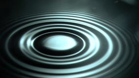 Drop falling in super slow motion on water surface