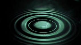 Drop falling in super slow motion in water