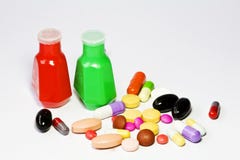 Drug And Medicine Bottle Royalty Free Stock Photography