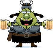 Drunk Cartoon Orc Royalty Free Stock Image Drunk Cartoon Orc Royalty Free Stock Image