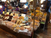 Dry fruits stoll in mall royalty free stock images Dry fruits stoll in mall royalty free stock images