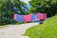 Drying sheets stock image Drying sheets stock image