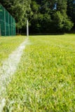 But du football avec le terrain de jeu image libre de droits But du football avec le terrain de jeu image libre de droits