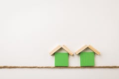 Dual Green House Icon On White Space Royalty Free Stock Photo Dual Green House Icon On White Space Royalty Free Stock Photo