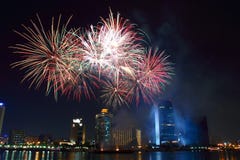 Dubai Fireworks Royalty Free Stock Images Dubai Fireworks Royalty Free Stock Images