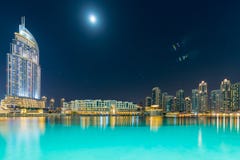 Dubai - JANUARY 10, 2015: The Address Hotel on Stock Photos Dubai - JANUARY 10, 2015: The Address Hotel on Stock Photos