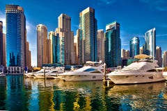 Dubai marina in UAE