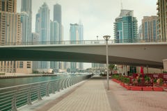 Dubai Marina Skyscrapers Royalty Free Stock Images