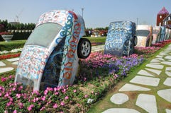Dubai Miracle Garden in the UAE stock photo Dubai Miracle Garden in the UAE stock photo