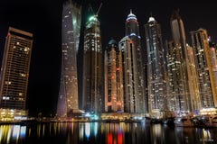 Dubaj Marina drapaczy chmur lakeview zdjęcia royalty free Dubaj Marina drapaczy chmur lakeview zdjęcia royalty free