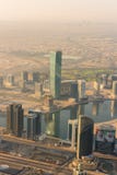 Dubaj ranku w centrum scena Odg?rny widok obraz stock Dubaj ranku w centrum scena Odg?rny widok obraz stock