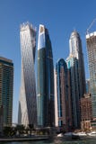 Dubaj, UAE - Październik, 2018 dubai marina drapacz chmur obrazy stock Dubaj, UAE - Październik, 2018 dubai marina drapacz chmur obrazy stock