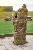 DUBLIN, IRLANDE - 17 FÉVRIER 2017 : Sculpture dans les falaises de l'expérience de Moher images stock DUBLIN, IRLANDE - 17 FÉVRIER 2017 : Sculpture dans les falaises de l'expérience de Moher images stock