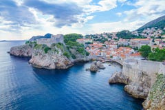 dubrovnik fortu lovrijenac fotografia stock dubrovnik fortu lovrijenac fotografia stock
