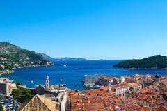 Dubrovnik Old Town Panorama, Croatia stock images Dubrovnik Old Town Panorama, Croatia stock images