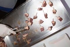 Duck grilled in steel plancha fried grill meal royalty free stock photo Duck grilled in steel plancha fried grill meal royalty free stock photo