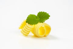 Due riccioli del burro immagini stock libere da diritti Due riccioli del burro immagini stock libere da diritti