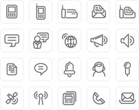 Duidelijk geplaatst pictogram: Mededeling vector illustratie Duidelijk geplaatst pictogram: Mededeling vector illustratie