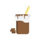 Dulce de leche icon vector sign and symbol isolated on white background, Dulce de leche logo concept stock illustration Dulce de leche icon vector sign and symbol isolated on white background, Dulce de leche logo concept stock illustration