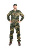 Dumny mężczyzna w militarnym kostiumu. Zdjęcia Royalty Free Dumny mężczyzna w militarnym kostiumu. Zdjęcia Royalty Free