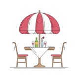 Dun de Lijnpictogram van de restaurantkoffie Lijst en stoel buiten Bon Appetit outdoors Het Restaurantteken van de straatkoffie V vector illustratie Dun de Lijnpictogram van de restaurantkoffie Lijst en stoel buiten Bon Appetit outdoors Het Restaurantteken van de straatkoffie V vector illustratie