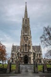 Dunedin Nya Zeeland - Juni 21, 2016: Första kyrka av Otago på Moray Place i stadsmitten av Dunedin, Otago, södra ö som är ny arkivbild Dunedin Nya Zeeland - Juni 21, 2016: Första kyrka av Otago på Moray Place i stadsmitten av Dunedin, Otago, södra ö som är ny arkivbild