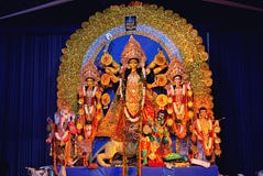 Durga pujaberömmar royaltyfri fotografi Durga pujaberömmar royaltyfri fotografi