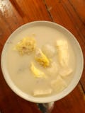 durian da compota com arroz pegajoso e pão adicionais fotografia de stock royalty free durian da compota com arroz pegajoso e pão adicionais fotografia de stock royalty free