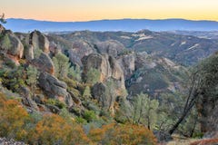 Dusk over Pinnacles National Park, California, USA stock photography Dusk over Pinnacles National Park, California, USA stock photography