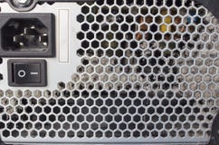 Dusty computer system unit royalty free stock photography Dusty computer system unit royalty free stock photography