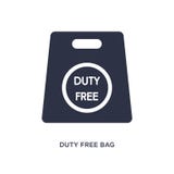duty free bag icon on white background. Simple element illustration from airport terminal concept stock illustration duty free bag icon on white background. Simple element illustration from airport terminal concept stock illustration