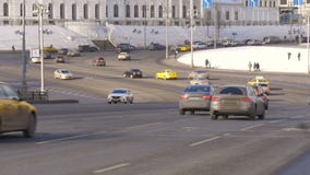 Duża szeroka droga, bardzo ruchliwie samochody ruch drogowy Timelapse zdjęcie wideo Duża szeroka droga, bardzo ruchliwie samochody ruch drogowy Timelapse zdjęcie wideo