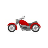 Duży stara szkoła motocykl, boczny widok Czerwony rocznika motocykl Płaski wektorowy element dla reklamowego plakata lub sztandar royalty ilustracja Duży stara szkoła motocykl, boczny widok Czerwony rocznika motocykl Płaski wektorowy element dla reklamowego plakata lub sztandar royalty ilustracja