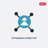 Dwa kolorów networking podłączeniowa wektorowa ikona od ludzi pojęć odosobnionego błękitnego networking wektoru znaka podłączenio royalty ilustracja Dwa kolorów networking podłączeniowa wektorowa ikona od ludzi pojęć odosobnionego błękitnego networking wektoru znaka podłączenio royalty ilustracja