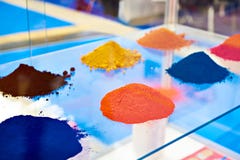 Dye Powders At Exhibition Royalty Free Stock Photos Dye Powders At Exhibition Royalty Free Stock Photos