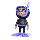 dykaren 3d ser upp royaltyfri illustrationer dykaren 3d ser upp royaltyfri illustrationer