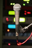 Dynamic Microphone In Studio Royalty Free Stock Photo