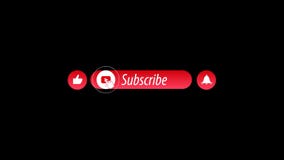 Dynamic Youtube Subscribe Button. Animation on a Blank Background Stock  Footage - Video of blank, background: 215092596
