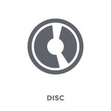 Dysk ikona od Muzycznej kolekcji ilustracji Dysk ikona od Muzycznej kolekcji ilustracji