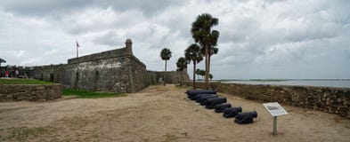Dziejowy Castillo De San Marcos w St Augustine, Floryda, usa obrazy stock Dziejowy Castillo De San Marcos w St Augustine, Floryda, usa obrazy stock