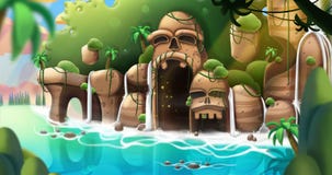 Dziwaczna wyspa ilustracji Dziwaczna wyspa ilustracji
