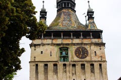 Dzwonkowy wierza SIghisoara szczegół obraz stock Dzwonkowy wierza SIghisoara szczegół obraz stock